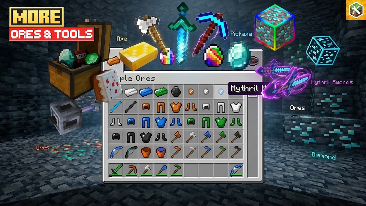 Custom ores and tools in Minecraft PE
